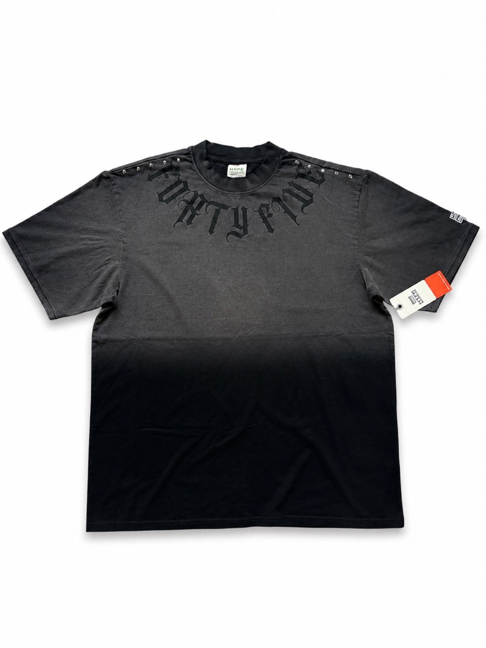 Hype Graphic T-Shirt Fade Black Streetwear